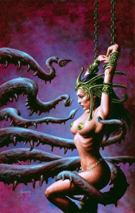 She looks like she’s in trouble by Just4Friends69