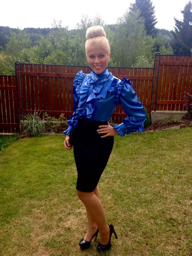 She looks so pleased to be dressed up! posted by paleghosting