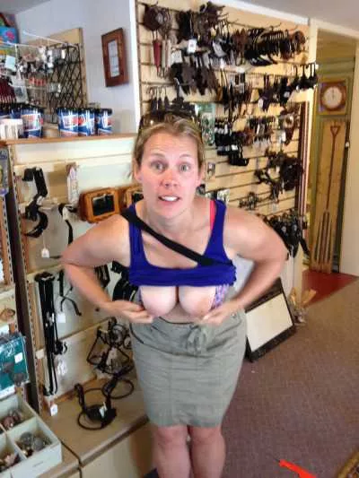 She loves showing off her saggy breasts posted by No-Strawberry-514