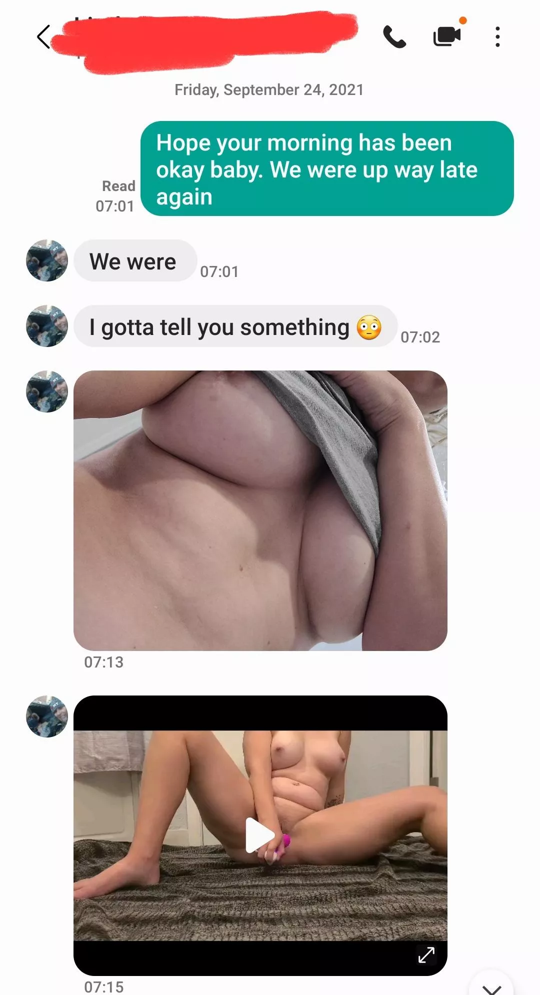 She told me she woke up horny AF, so she masturbated in the bathroom as I slept, instead of waking me up! 🤤🥵🔥 posted by EquivalentPen2286