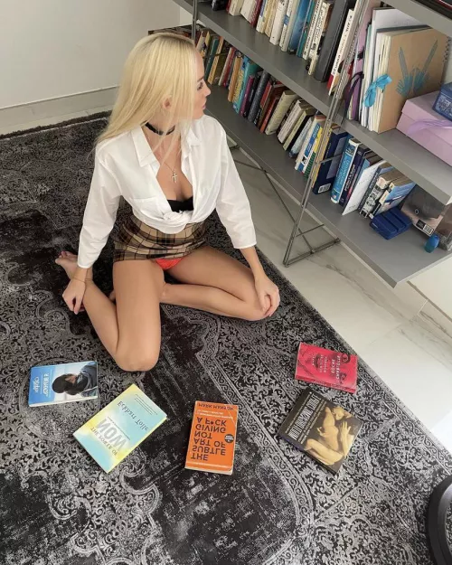 She works in the Church Books✝️ore by FRESHTOSS