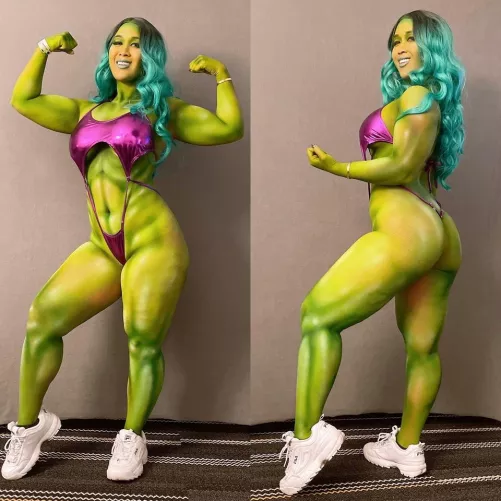 She-Hulk from Marvel Comics by Mishamai by Lysenaize332