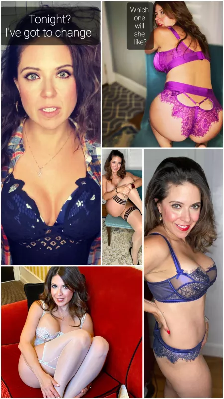 She'll be here after dinner. This started before lunch. I don't care when she'll arrive, I'm loving the previews! by thumburn