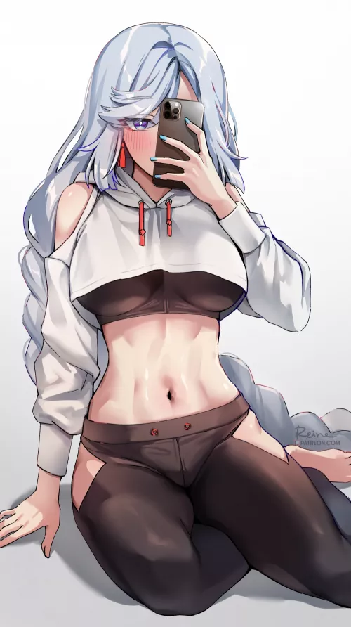 Shenhe [Genshin Impact] by CheetahSperm18