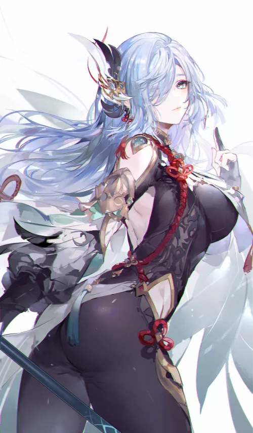 Shenhe [Genshin Impact] by CheetahSperm18