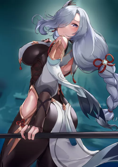 Shenhe [Genshin Impact] by CheetahSperm18