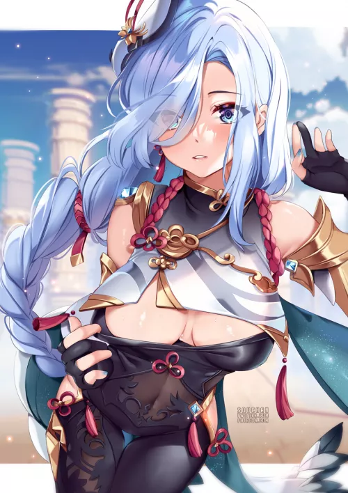 Shenhe [Genshin Impact] by CheetahSperm18