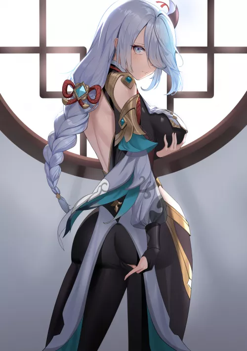 Shenhe [Genshin Impact] by CheetahSperm18