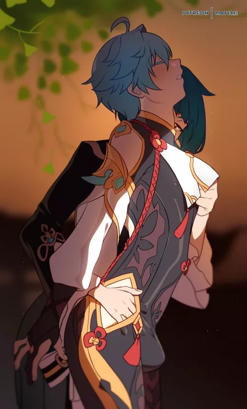 Shenhe x Yunyun (Genshin Impact) by AlbertMendez442