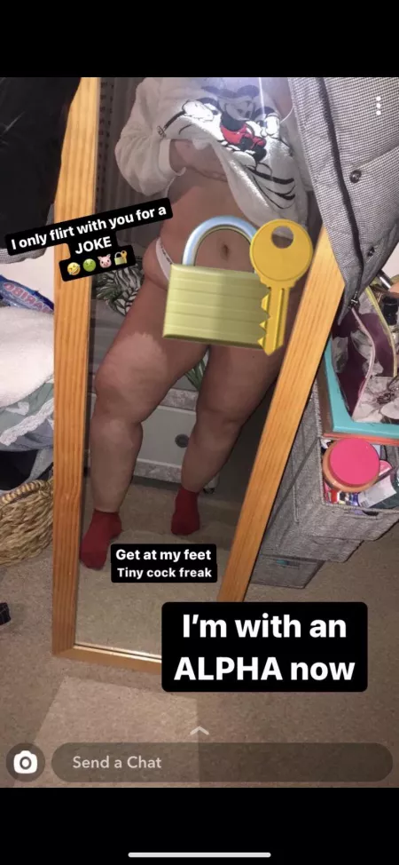 She’s always flirting just to deny me by Locked-Cock-Bitch