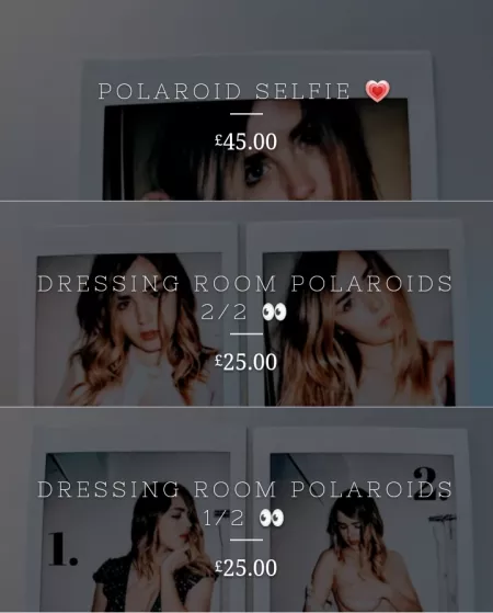 She's got new Polaroids. Spoiler: no topless by [deleted]