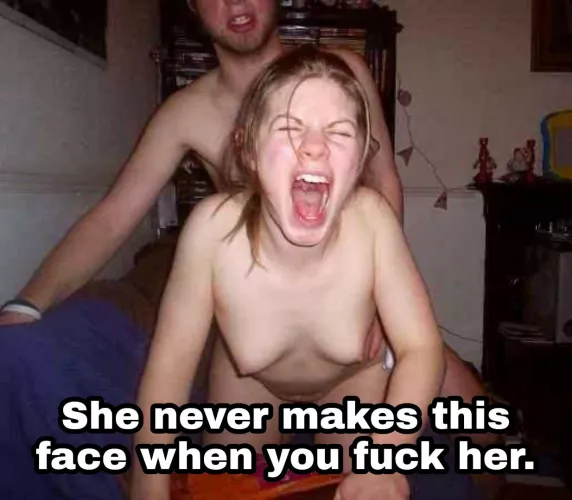 She's gotta get off somehow, and you're not man enough to do it. by TheCloudMinder