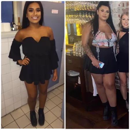 shes hot in both but woww 😍 to the after by [deleted]