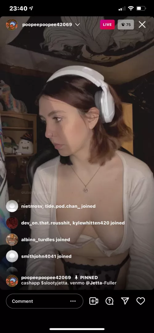 She’s in a new account poopeepoopee42069 by smithers25