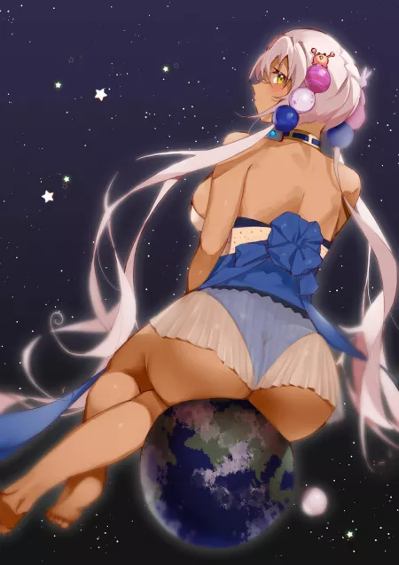 She's not wearing any panties by NautyNautilus