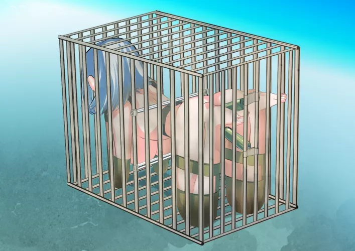 She's ready to be sent to the customer. Are you that customer or are you the one in that cage? by nettsurfyears