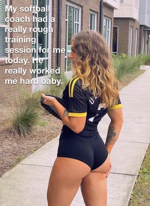 She’s so serious about her training sessions. by cuckmelikethis