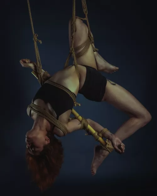 Shibari session with my partner James Aphilia. Me in the photo :) by EnneEsse