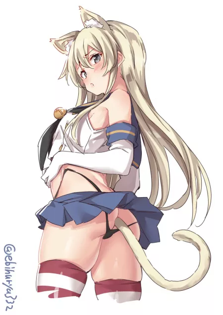 Shimakaze Cat Girl Tail by sequence_string