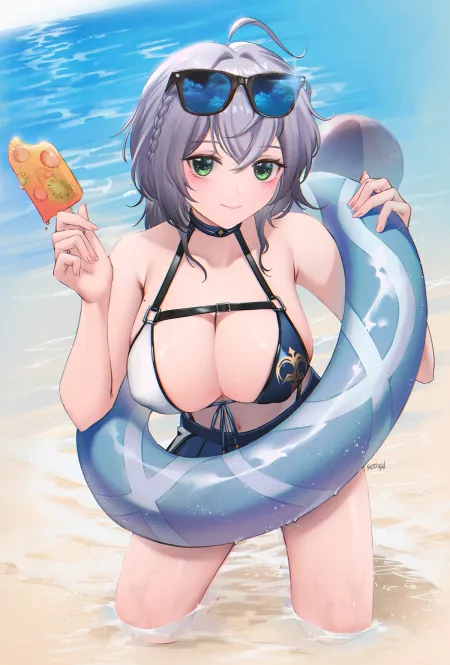 Shirogane Noel [Hololive] by AnikiGrizz