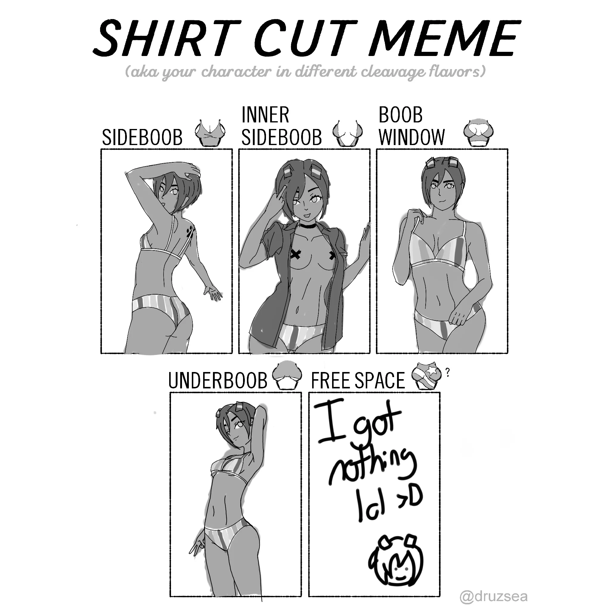 Shirt Cut Meme [Original] posted by janerumwaifu
