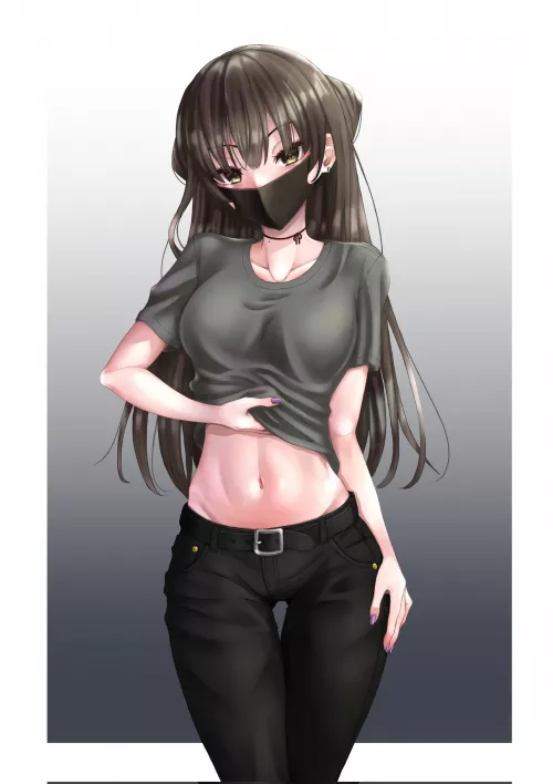 Shirt Lift [Artist's Rendition] by CheetahSperm18