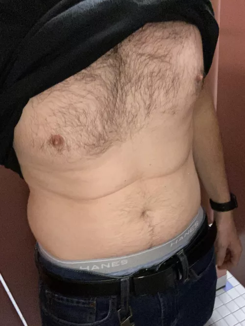 Shirt so tight it just stayed up by SingleMusician9651