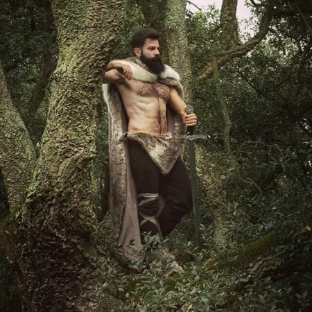 [Shirtless] Waiting in the forest. by VikingsThrall