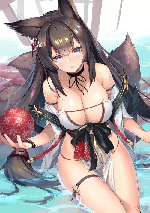 Shkikkan-sama, Do You want to play a game with me? (IJN Amagi, Azur Lane, Sakura Empire Faction) by YandereLover22