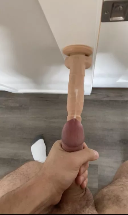 Shot a load on my dildo before I sucked it by Jackpackage71