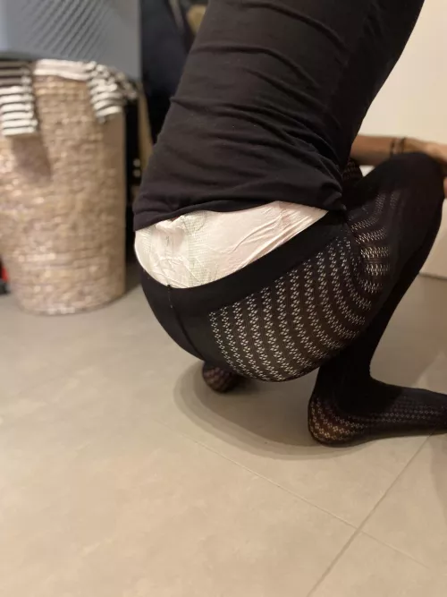 Should I change her right after ? 😓 morning surprise …. by xnown