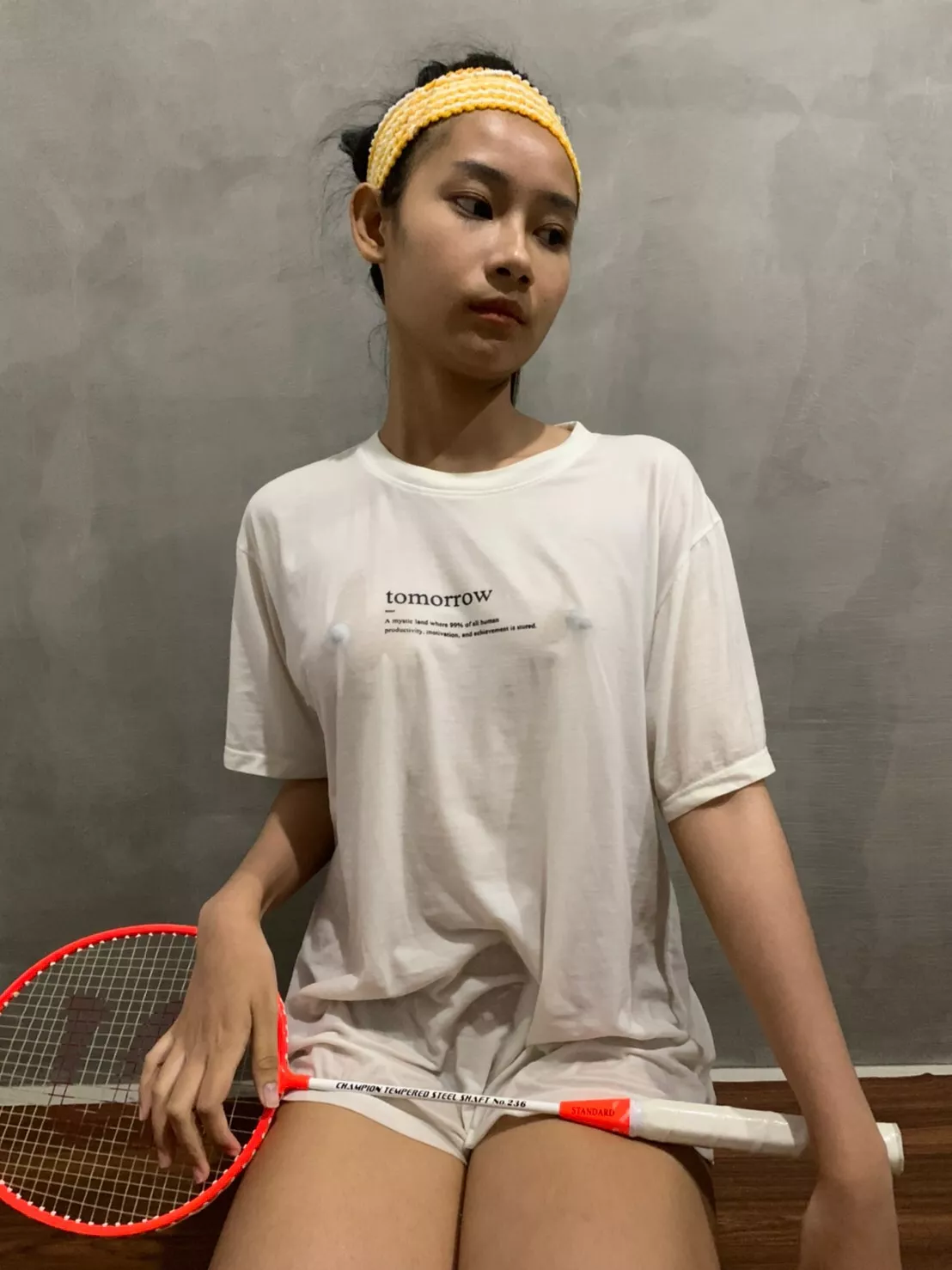 should I change my shirt? if yes, which shirt should I wear to play badminton with you 🤔🤔 posted by Littlepan123