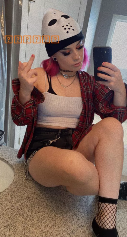 Should I do a lingerie shoot in my Jason mask by seductivegoth