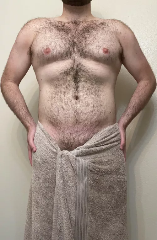 Should I drop the towel and air dry? by woundupwhitenoise