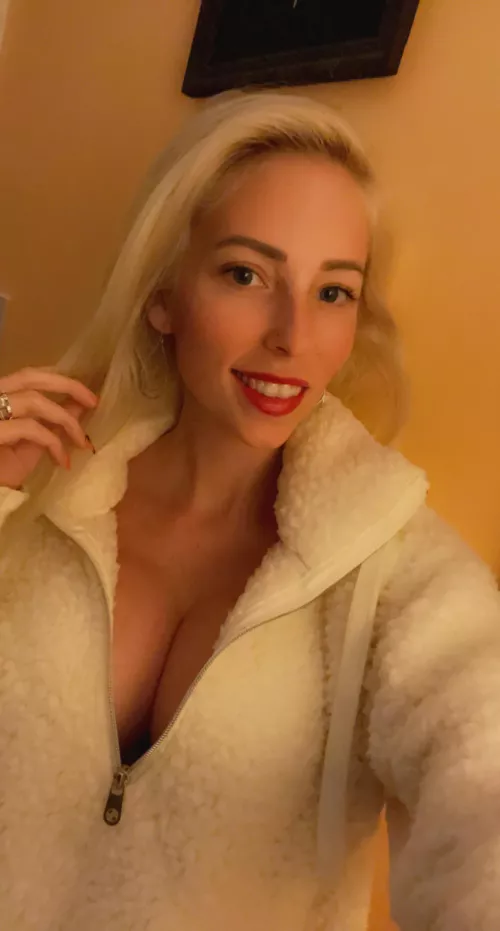 Should I unzip my sweater a little more … 😉😈 by JennasRedditPage