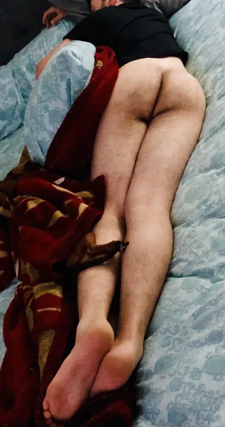 Should I wake him up with my dick in his mouth or ass? 😴🍑😈 by charon343