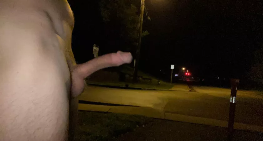 Should I walk down to the light and leave my clothes behind 😏 by notsonormalcouple