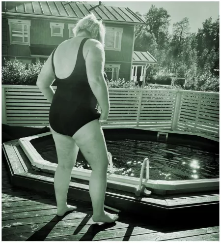 Show some love for BBW wife in black onepiece by hupparikostaja