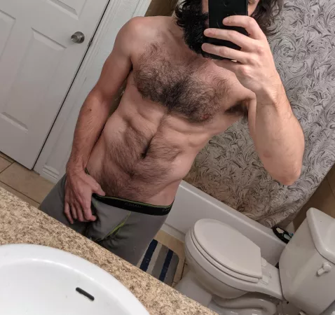 Shower time, are you coming? by bareskinyogii