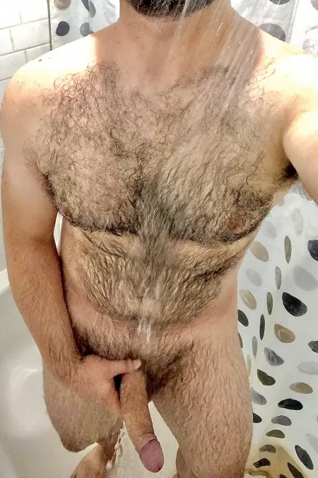 Showering daily help keeps this coat shiny, and keeps me wondering if I could fit in your heinie. by OGNintendad