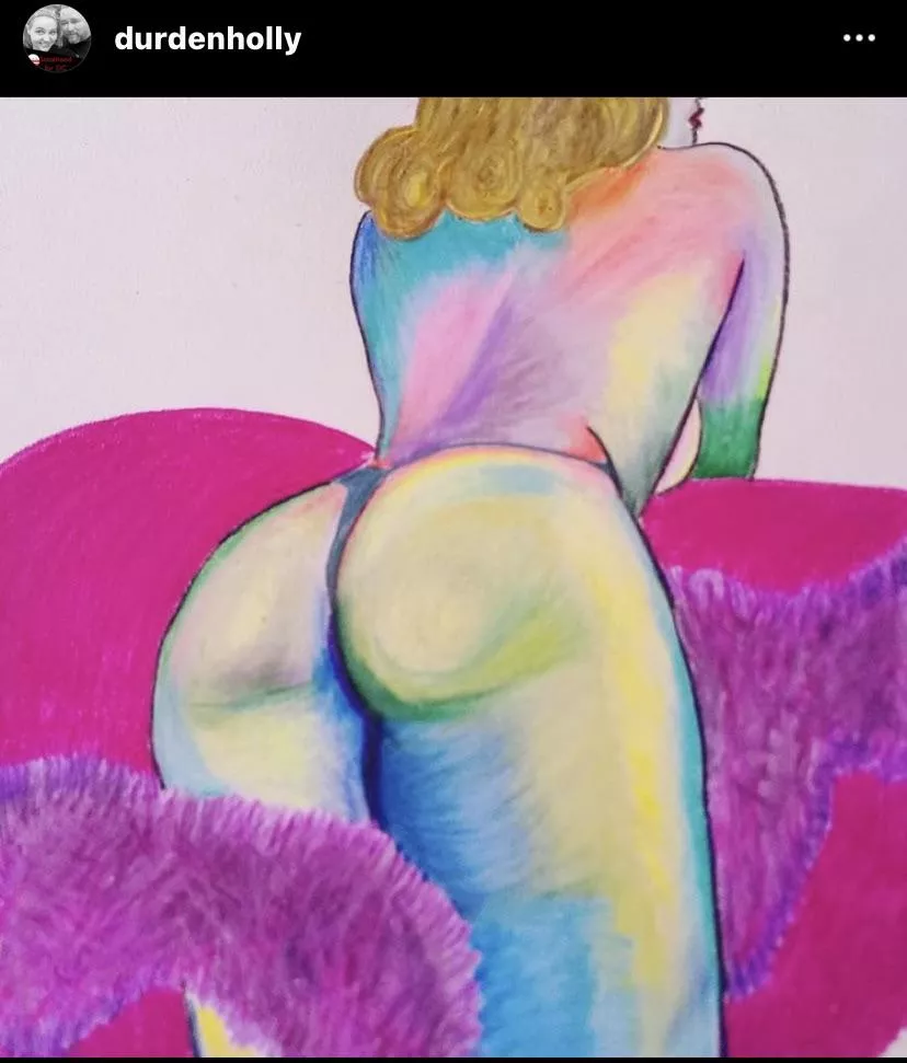Showgirl o/c colored pencil doodle by HollyDurdenStudio