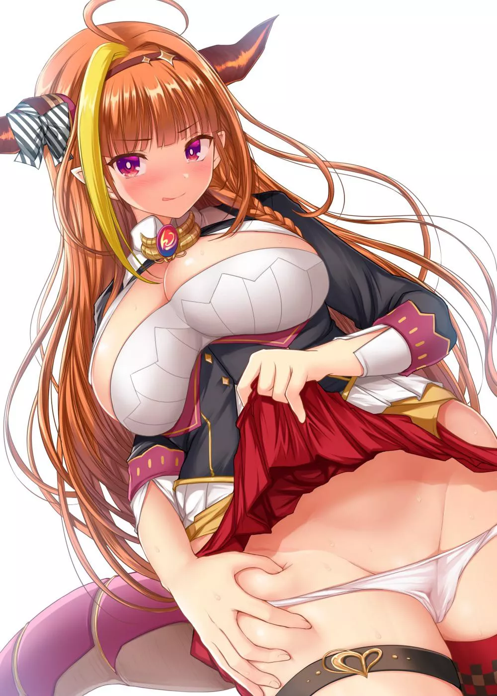 Showing her underwear posted by cron-