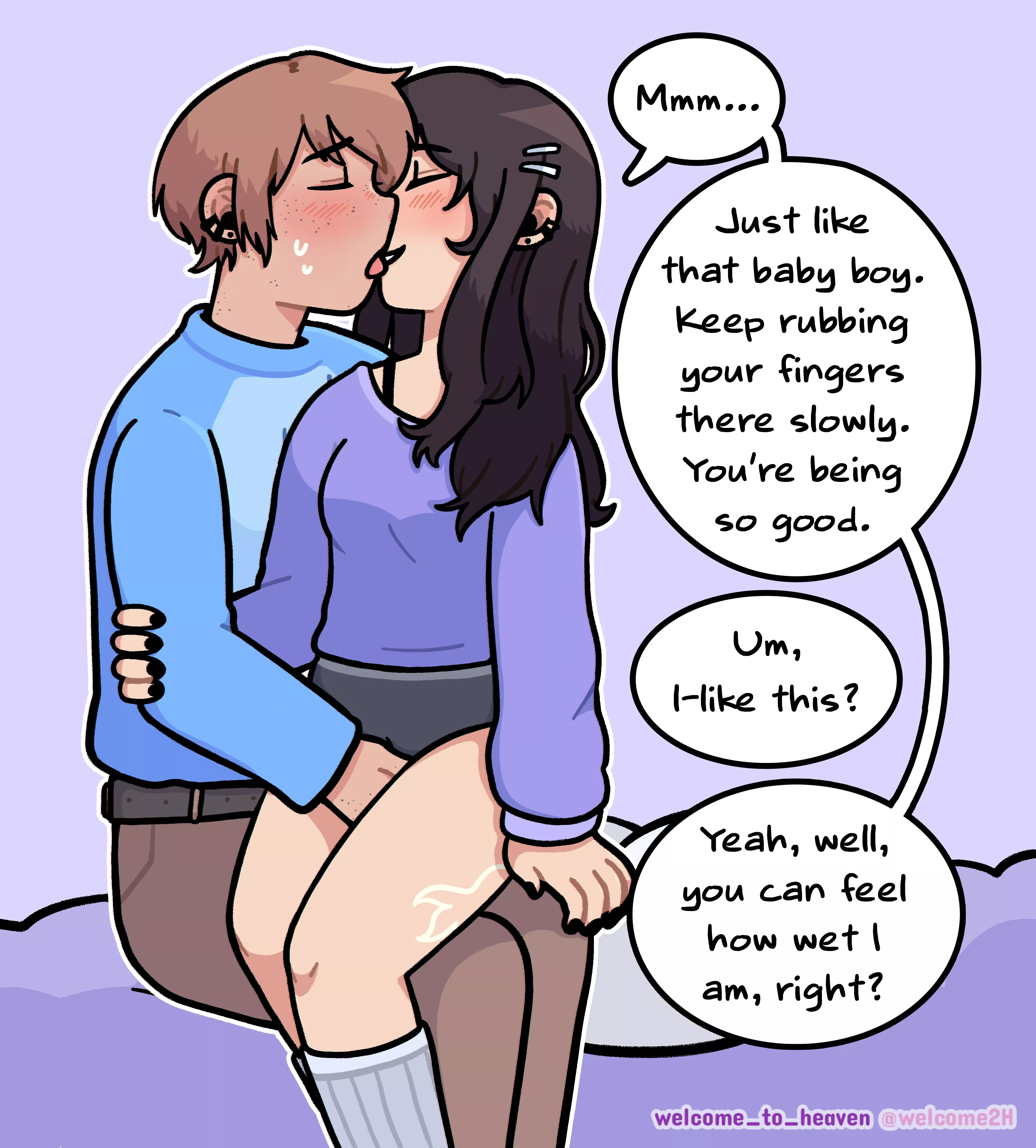 Showing him how to please her ✌️💦[OC] posted by Welcome_To_heaven