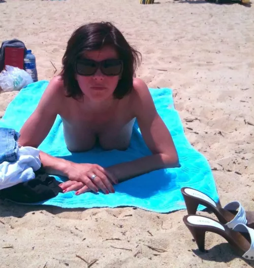 showing my wedding right topless in saint tropez ;-) by ProfessionalLivid394