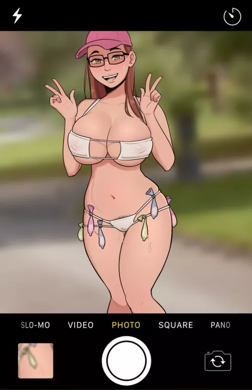 Showing off her collection by elf_boi2