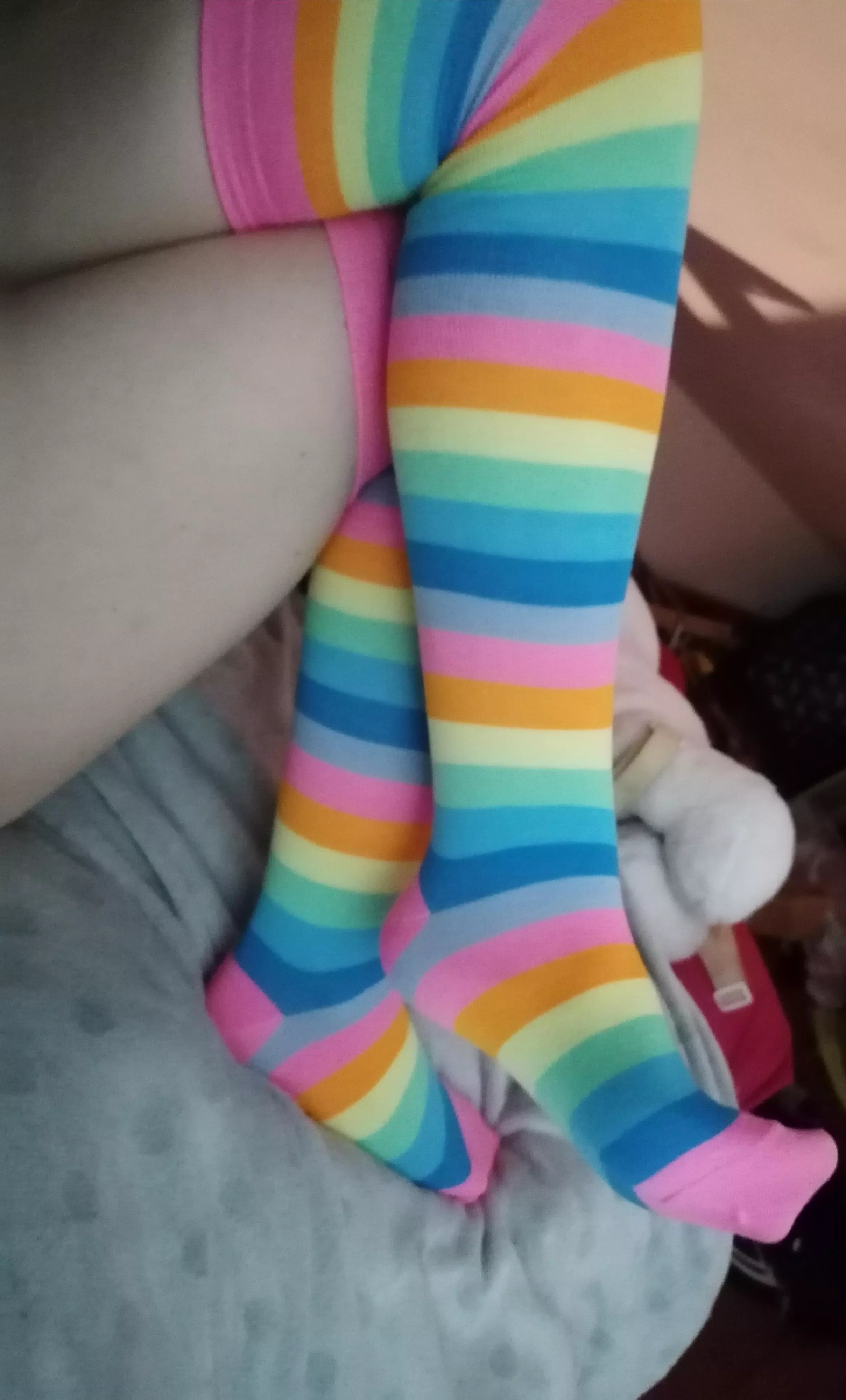 Showing off my my new thigh highs ^^ posted by angelic_kawaii