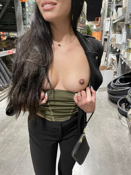 Showing off my small boobs at Home Depot :) by KaliwithaK18