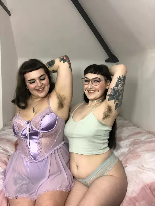 Showing off our sexy pits by MissViolet_