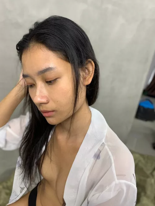 Showing some of my small titties, do you like it haha by Littlepan123