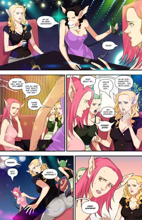 Showing They're Asses? (donkey TF, anthro, furry, tail growth) [comic preview] by CezarNix